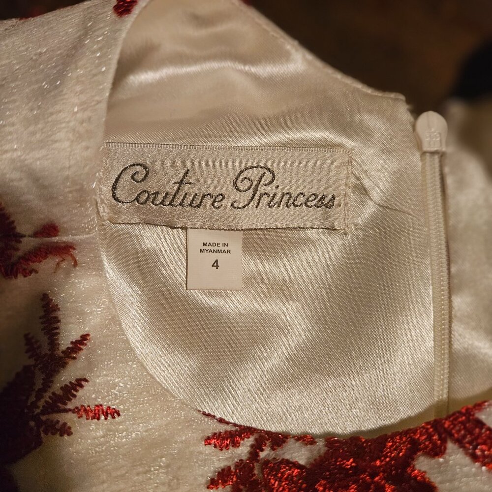 Beautiful Toddler Girls Size 4 Holiday Dress - Picture 2 of 5